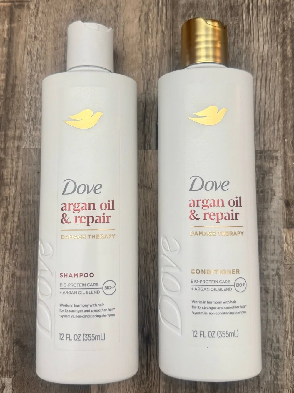 Dove Argan Oil & Repair Damage Therapy Shampoo - White